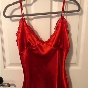 No Boundaries Red Lingerie Tank Top